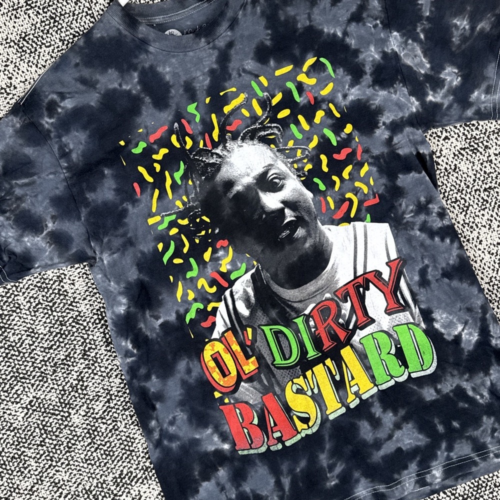 ODB Ol Dirty Bastard T Shirt Mens Small Girlfriend Fit  Gray Wu Tang Short Sleev